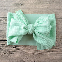 Load image into Gallery viewer, Newborn Large Bow Headwrap for Baby Girl Fabric Messy Bow Headband Turban Bowknot Tie

