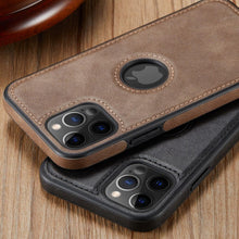 Load image into Gallery viewer, Luxury PU Leather Phone Case For iPhone 14 pro max  13 Pro max 11 12 Pro Max XR XS Max X 7  Plus  case leather Slim  Back Cover Compatible with iPhone 13 Pro Case Slim Leather Classic Luxury Elegant Phone Cover
