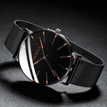 Load image into Gallery viewer, Minimalist Men's Fashion Ultra Thin Watch Simple Men Business Stainless Steel Mesh Belt Quartz Watch Relogio Masculino
