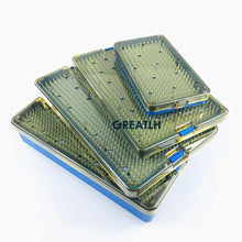 Load image into Gallery viewer, Sterilization tray disinfection case autoclavable box for holding opthalmic dental instrument sterilising
