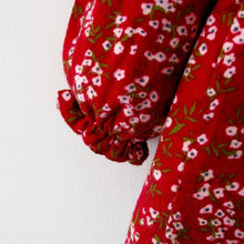 Load image into Gallery viewer, Modern Retro Girl Dress  For Winter Newborn Infant Dress Fashion Cute Cotton Floral Bow baby Party Dress
