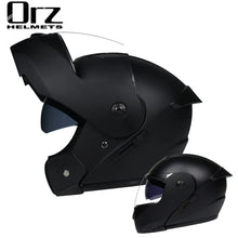 Load image into Gallery viewer, Latest DOT Approved Safety Modular Flip Motorcycle Helmet Voyage Racing Dual Lens Helmet Interior Visor Orz-161
