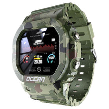 Load image into Gallery viewer, Ocean Army Smart Watch For Menand Woman For  Fitness and Sport With Tracker Blood Pressure Message Push Heart Rate Monitor and Clock Smartwatc For Android
