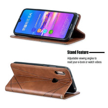 Load image into Gallery viewer, Huawei Y6 2019 Case Magnetic Leather Slim Case na for Huawei Y6 2019 Y 6 Pro Prime 2018 Y6P Y6S Flip Stand Business Phone Cover
