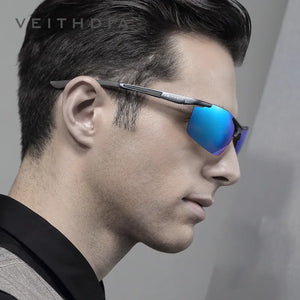 VEITHDIA Aluminum Magnesium Men's Sunglasses Polarized UV400 Coating Mirror Sun Glasses Outdoor Male Eyewear Accessories 6588