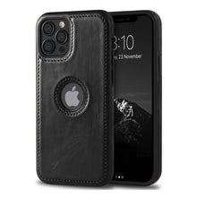 Load image into Gallery viewer, Ultra Thin Slim Leather Phone Case For iPhone 13 Pro Max 12 Pro Max 14 Shockproof Bumper Soft Business Back Cover Back Cover Case Shockproof Camera and Screen Protection PU Leather Case for iPhone

