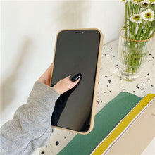 Load image into Gallery viewer, Simple Wood Compress Sawdust Phone Case For iPhone 14 13 Pro Max 12 11 X XR XS 6 7 8 Plus Solid Shockproof Breathable Cover Ultra Thin Full Body Dustproof Anti Fingerprint Scratch-Resistant Case iPhone
