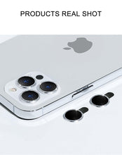 Load image into Gallery viewer, Glitter Diamond Camera Lens Protector For Iphone 13 Pro Max Mini Camera Metal Ring Glass For Iphone 12 11 Pro Max Protective Cap Diamond Glitter Camera Lens Protector On For Iphone
