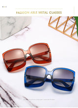Load image into Gallery viewer, Fashion Oversized Women Square Big Frame Graduent Woman and Lady Sunglasses Brand Designer with  UV400 Protection gafas de sol mujer
