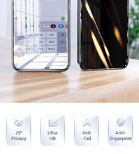 Load image into Gallery viewer, 3Pcs Best Privacy 9H Tempered Glass For iPhone 11 12 13 14 Pro Mini XS MAX X XR 6S 7 8 Plus SE Anti Spy Peep Screen Protector Anti-Spy Anti-Peeping Tempered Glass Screen Film for iPhone
