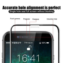 Load image into Gallery viewer, 2000D Curved Edge Tempered Glass For iPhone SE 2020 6 6S 7 8 Plus Full Cover Glass on iPhone 11 Pro XS Max X XR Screen Protector Screen Protector No Side Bezel Easy Installation Frame 3X Stronger Screen Protector
