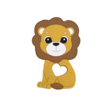 Load image into Gallery viewer, BPA Free Food Grade Silicone Teethers Cartoon Animals Shape Pacifier Clips, Accessories Baby Teething 1pc
