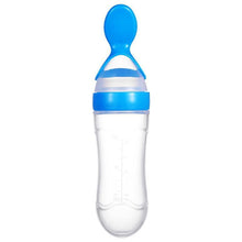Load image into Gallery viewer, NEW Baby Feeding Bottle Spoon With Silicone Spoon Newborn Infant Squeeze Spoon Toddler Supplement food Bottle Feeder For Kids and Baby
