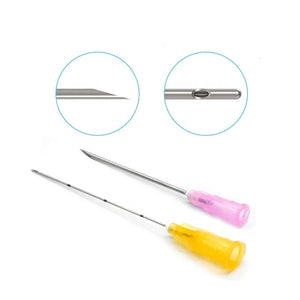 10pcs Korea Hot Sell Mesotherapy Blunt Cannula For Filler14G--30G Hyaluronic Acid Injection Blunt Tip Micro Cannula