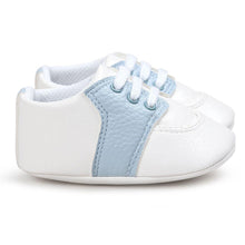 Load image into Gallery viewer, Newborn Shoes Star First Walkers Kids Toddlers Lace Up PU Leather Soft Soles Sneakers 0-18 Months
