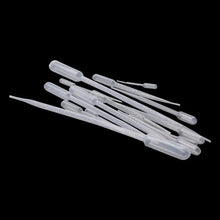 Load image into Gallery viewer, 100Pcs 0.2/0.5/1/2/3/5/10ML Laboratory Pipette Plastic Disposable Graduated Pasteur Pipette Dropper Polyethylene Makeup Tools
