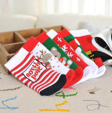 Load image into Gallery viewer, Luxury Christmas Cotton Winter Autumn Baby Girls Boys Kids Socks Children Terry Snowflake Elk Santa Claus Christmas Sokcs for Kids
