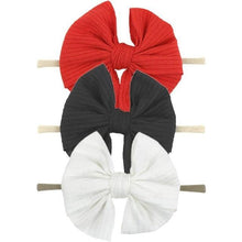 Load image into Gallery viewer, Modern Luxury Elegant Baby Girls Headband Turban Photography Props Baby Hair Accessories Bow 3 Pcs Set For Girls Baby

