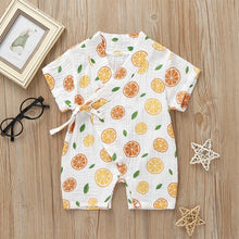 Load image into Gallery viewer, Summer Baby Girl/Boys Clothing Short-sleeved Rompers Jumpsuit Floral Print  Cute Soft Newborn Infant Baby Playwear For Girls and Boys Kids
