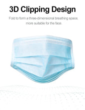 Load image into Gallery viewer, 3-Layer Disposable Mouth Mask – Anti-Dust Face Mask with Ear Loops
