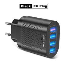 Load image into Gallery viewer, Portable USB Charger 3A Quick Charge 3.0 Mobile Phone Charger 4 Port 48W Fast Wall Chargers
