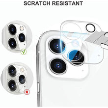 Load image into Gallery viewer, 4Pcs Camera Lens Glass Protector on For iPhone 11 12 13 14 Pro Max Tempered Glass For iPhone 14 Plus 12 13 Mini Camera Protector Ultra Thin Transparent Camera Lens Cover
