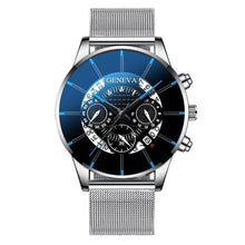 Load image into Gallery viewer, Men's Watch Stainless Steel Calendar Quartz Wristwatch Men Sports Watch Clock Geneva Clock hours For Mens and Boys

