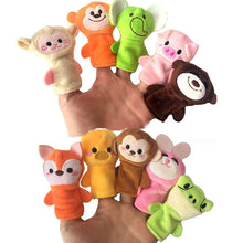 Load image into Gallery viewer, Hand Finger Puppets Plush Set – Animal Cartoon Toys for Kids
