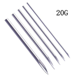 Disposable Sterile Body Piercing Needles 12G 14G 16G 18G 20G Medical Tattoo Needle for Navel Nipple Lip Ring Kit Surgical Tools