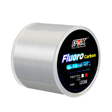 Load image into Gallery viewer, 120M Fluorocarbon Coating Fishing Line 0.20mm-0.60mm 7.15LB-45LB Carbon Fiber Leader Line Fishing Lure Wire Sinking Line Japan
