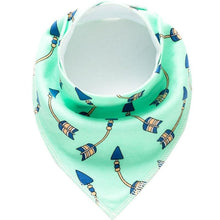 Load image into Gallery viewer, Baby Bibs Triangle scarf Cotton Cartoon Child Bandana Bib Dribble Bibs Newborn BIb for Kids
