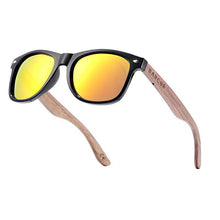 Load image into Gallery viewer, High Quality Bamboo Handmade Walnut Sunglasses For Men and Women with  Anti-Reflect Mirror Sunglasses With  UV400 Protection
