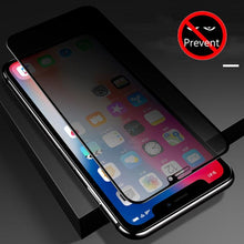Load image into Gallery viewer, 3Pcs Best Privacy 9H Tempered Glass For iPhone 11 12 13 14 Pro Mini XS MAX X XR 6S 7 8 Plus SE Anti Spy Peep Screen Protector Anti-Spy Anti-Peeping Tempered Glass Screen Film for iPhone
