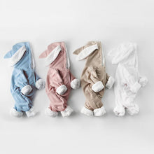 Load image into Gallery viewer, Winter Baby Rompers Newborn Boys Girls Clothes Rabbit Ear Hooded Jumpsuit infant In Luxury Rabbit Design
