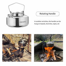 Load image into Gallery viewer, Fire Maple Antarcti Stainless Steel Backpacking Camping Kettle Bushcraft Gear Outdoor Durable Teapot High Quality S304 1L 295g
