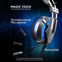 Load image into Gallery viewer, NEW Trend  Gaming Headset Gamer Ear Wired Headphones for Smartphone/PS4/PC/Xbox with Retractable Rotate Microphone and LED Light
