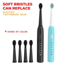 Load image into Gallery viewer, Electric Toothbrush Rechargeable Ultrasonic Washable Electronic Whitening Waterproof Teethbrush Head Replaceable Perfect For Cleaning Teeths
