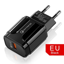 Load image into Gallery viewer, Quick Charge 3.0 USB Charger QC 3.0 Fast Charging  Plug Adapter Wall Mobile Phone Chargers
