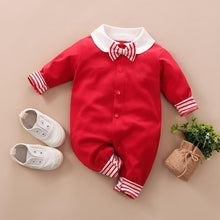 Load image into Gallery viewer, Luxury Modern Baby Boy Infant Rompers Baby Clothes Kids With Bow Modern Baby Costume Suit
