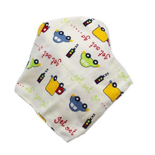 Load image into Gallery viewer, Baby Bibs Triangle Cotton Cartoon Child Bandana Dribble Bibs Newborn Slabber Absorbent Cloth For Baby and Kids
