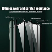 Load image into Gallery viewer, 2000D Curved Edge Tempered Glass For iPhone SE 2020 6 6S 7 8 Plus Full Cover Glass on iPhone 11 Pro XS Max X XR Screen Protector Screen Protector No Side Bezel Easy Installation Frame 3X Stronger Screen Protector
