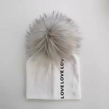 Load image into Gallery viewer, Newborn Kids Cotton Hats Cap With Pom Children's Hat Boy Accessories Toddler Caps
