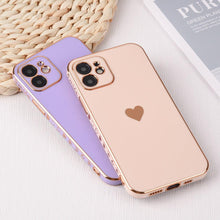 Load image into Gallery viewer, Elegant Women Phone Case For iPhone 13 14 Pro Camera Lens Protection For iPhone 12 11 Pro Max 14Plus Shockproof Case Luxurious Bumper Cute Pattern Women Girls Soft Silicone Shockproof Camera Case
