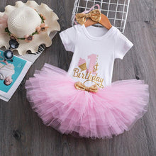 Load image into Gallery viewer, Modern New Tutu Dress Toddler Girls 1st Birthday Party Outfits Princess Costumes for 12 months Girls
