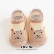 Load image into Gallery viewer, Baby Shoes First Shoes Toddler First Walkers Boy Soft Sole Rubber Outdoor Baby Shoes Cute Animal Baby Anti-slip Booties
