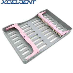 1pcs Dental Sterilization Box with 10 Holders Tips handles Instrument Autoclavable Dentistry Tools