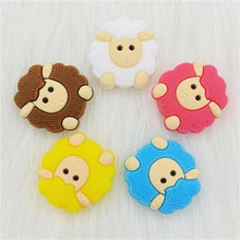 Load image into Gallery viewer, 5pcs Animals Cartoon Silicone  Teething  Sheep   For Children Newborn Baby Teether For Teeth
