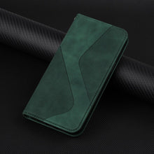 Load image into Gallery viewer, Luxury Blue Flip Wallet Case For iPhone 14 13 12 Mini Plus 11 Pro Magnetic Cards Phone Cover Magnetic PU Leather Phone Case Classic S-shaped Simple Flip Wallet Cover

