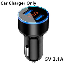Load image into Gallery viewer, Fast USB Car Charger Bluetooth 5.0 FM Transmitter Modulator Handsfree Car Kit 3.1A Fast Phone Charger Audio MP3 Player
