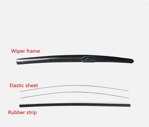 For Infiniti Q50 Q50L Car Windshield Wiper Blade Insert Rubber strip (refill) 2Pcs 10mm 26/17inch Natural rubber Car Accessories